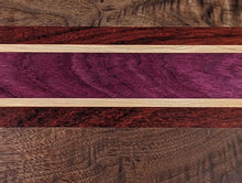 Load image into Gallery viewer, Walnut, Padauk, Purple Heart, and Maple accent
