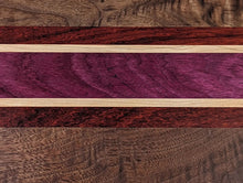 Load image into Gallery viewer, Walnut, Padauk, Purple Heart, and Maple accent