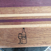 Load image into Gallery viewer, Sapele and Purple Heart