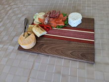 Load image into Gallery viewer, Walnut, Padauk, Purple Heart, and Maple accent